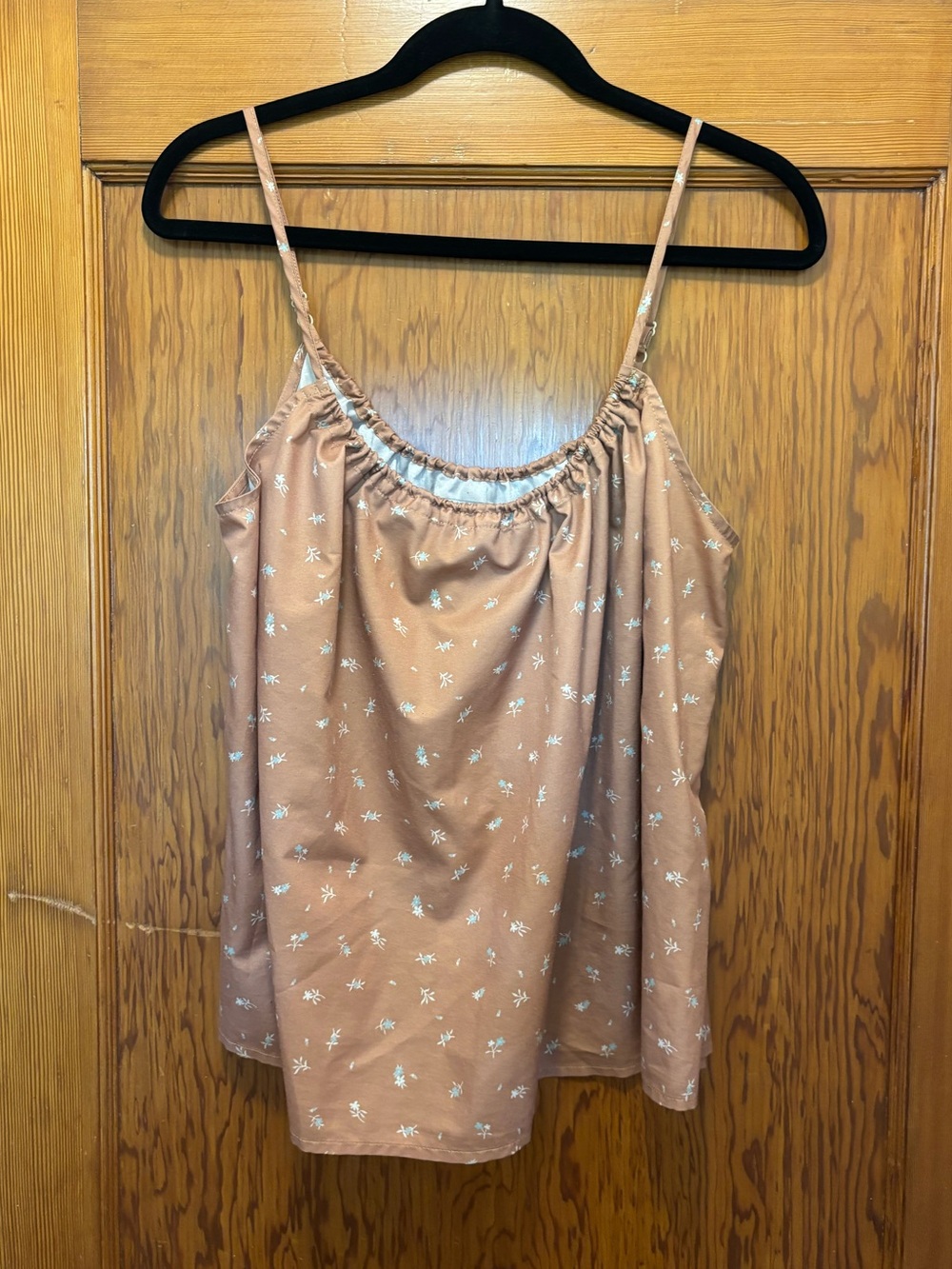 Women's Rust Floral Tank Top